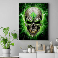 Thunder Skull Canvas Wall Art I'm Not Anti-Social I Must Not User Friendly - Wonder Print Shop
