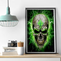 Thunder Skull Canvas Wall Art I'm Not Anti-Social I Must Not User Friendly - Wonder Print Shop