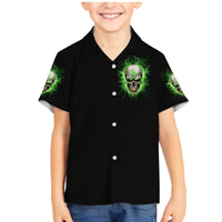 Thunder Skull Family Matching Mermaid Dress and Hawaiian Shirt I'm Not Anti-Social I Must Not User Friendly - Wonder Print Shop