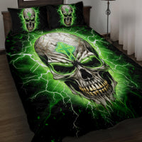Thunder Skull Quilt Bed Set I'm Not Anti-Social I Must Not User Friendly - Wonder Print Shop