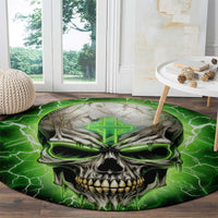 Thunder Skull Round Carpet I'm Not Anti-Social I Must Not User Friendly