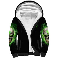 Thunder Skull Sherpa Hoodie I'm Not Anti-Social I Must Not User Friendly - Wonder Print Shop