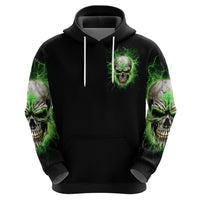 Thunder Skull Zip Hoodie I'm Not Anti-Social I Must Not User Friendly - Wonder Print Shop