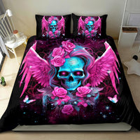 Skull Lady Bedding Set In My Next Life I Want To Be The Karma Fairy - Wonder Print Shop