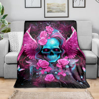 Skull Lady Blanket In My Next Life I Want To Be The Karma Fairy