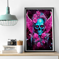 Skull Lady Canvas Wall Art In My Next Life I Want To Be The Karma Fairy - Wonder Print Shop