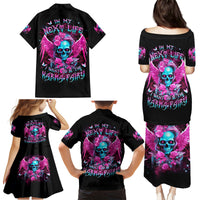 Skull Lady Family Matching Puletasi and Hawaiian Shirt In My Next Life I Want To Be The Karma Fairy - Wonder Print Shop