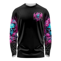 Skull Lady Long Sleeve Shirt In My Next Life I Want To Be The Karma Fairy - Wonder Print Shop
