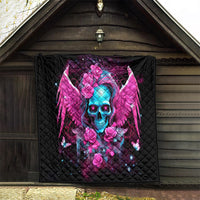 Skull Lady Quilt In My Next Life I Want To Be The Karma Fairy - Wonder Print Shop