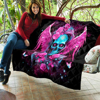 Skull Lady Quilt In My Next Life I Want To Be The Karma Fairy - Wonder Print Shop