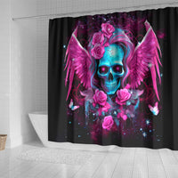 Skull Lady Shower Curtain In My Next Life I Want To Be The Karma Fairy