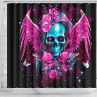 Skull Lady Shower Curtain In My Next Life I Want To Be The Karma Fairy