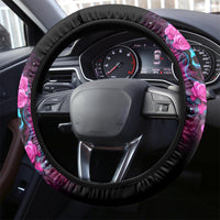 Skull Lady Steering Wheel Cover In My Next Life I Want To Be The Karma Fairy - Wonder Print Shop