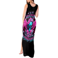 Skull Lady Tank Maxi Dress In My Next Life I Want To Be The Karma Fairy - Wonder Print Shop