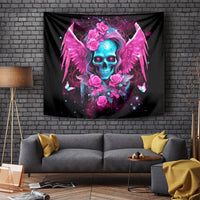 Skull Lady Tapestry In My Next Life I Want To Be The Karma Fairy - Wonder Print Shop