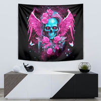 Skull Lady Tapestry In My Next Life I Want To Be The Karma Fairy - Wonder Print Shop