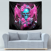 Skull Lady Tapestry In My Next Life I Want To Be The Karma Fairy - Wonder Print Shop
