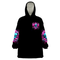 Skull Lady Wearable Blanket Hoodie In My Next Life I Want To Be The Karma Fairy - Wonder Print Shop