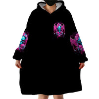 Skull Lady Wearable Blanket Hoodie In My Next Life I Want To Be The Karma Fairy - Wonder Print Shop