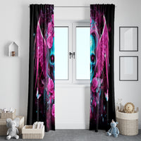 Skull Lady Window Curtain In My Next Life I Want To Be The Karma Fairy - Wonder Print Shop
