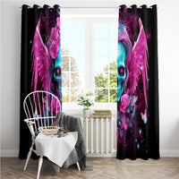 Skull Lady Window Curtain In My Next Life I Want To Be The Karma Fairy - Wonder Print Shop