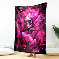 Skull Lady Blanket Look Hot Be Cold