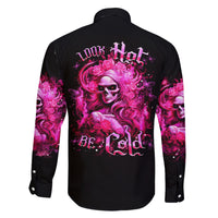 Skull Lady Family Matching Puletasi and Hawaiian Shirt Look Hot Be Cold - Wonder Print Shop