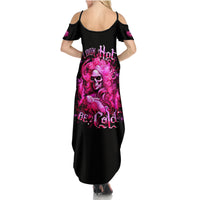 Skull Lady Family Matching Summer Maxi Dress and Hawaiian Shirt Look Hot Be Cold - Wonder Print Shop