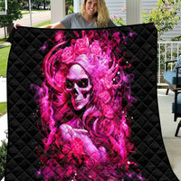 Skull Lady Quilt Look Hot Be Cold - Wonder Print Shop