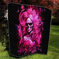 Skull Lady Quilt Look Hot Be Cold - Wonder Print Shop