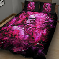 Skull Lady Quilt Bed Set Look Hot Be Cold - Wonder Print Shop