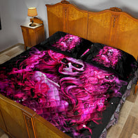 Skull Lady Quilt Bed Set Look Hot Be Cold - Wonder Print Shop