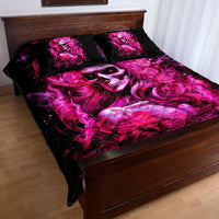 Skull Lady Quilt Bed Set Look Hot Be Cold - Wonder Print Shop