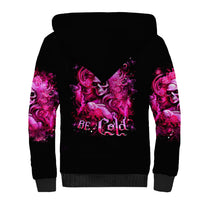 Skull Lady Sherpa Hoodie Look Hot Be Cold - Wonder Print Shop