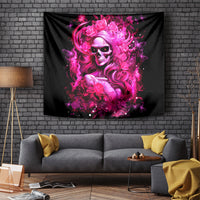 Skull Lady Tapestry Look Hot Be Cold - Wonder Print Shop