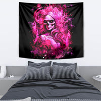 Skull Lady Tapestry Look Hot Be Cold - Wonder Print Shop