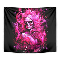 Skull Lady Tapestry Look Hot Be Cold - Wonder Print Shop