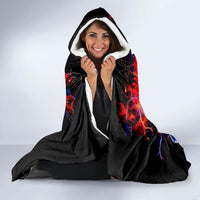 Flame Skull Hooded Blanket My Give A Fuck Is Broken But My Go Fuck Yourself Is Fully Functional DT01