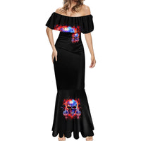 Flame Skull Mermaid Dress My Give A Fuck Is Broken But My Go Fuck Yourself Is Fully Functional - Wonder Print Shop