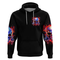 Flame Skull Zip Hoodie My Give A Fuck Is Broken But My Go Fuck Yourself Is Fully Functional - Wonder Print Shop