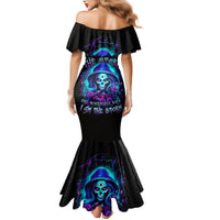 Skull Lady Mermaid Dress Rose Skull She Whispered Back Iam The Storm - Wonder Print Shop