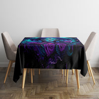 Skull Lady Tablecloth Rose Skull She Whispered Back Iam The Storm - Wonder Print Shop