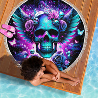 Skull Wings Beach Blanket So The Bitch In Me Came Out To Play - Wonder Print Shop