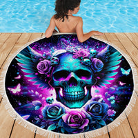 Skull Wings Beach Blanket So The Bitch In Me Came Out To Play - Wonder Print Shop
