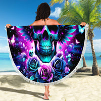 Skull Wings Beach Blanket So The Bitch In Me Came Out To Play - Wonder Print Shop