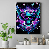 Skull Wings Canvas Wall Art So The Bitch In Me Came Out To Play - Wonder Print Shop