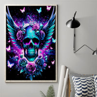 Skull Wings Canvas Wall Art So The Bitch In Me Came Out To Play - Wonder Print Shop