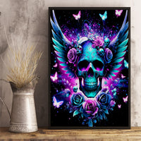 Skull Wings Canvas Wall Art So The Bitch In Me Came Out To Play - Wonder Print Shop