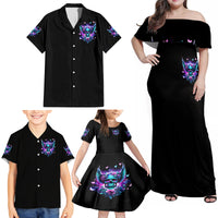Skull Wings Family Matching Off Shoulder Maxi Dress and Hawaiian Shirt So The Bitch In Me Came Out To Play - Wonder Print Shop