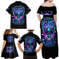 Skull Wings Family Matching Off Shoulder Maxi Dress and Hawaiian Shirt So The Bitch In Me Came Out To Play - Wonder Print Shop